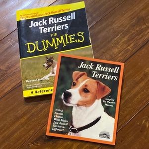 2 books about Jack‎ Russell Terrier dogs Pet owner manuals